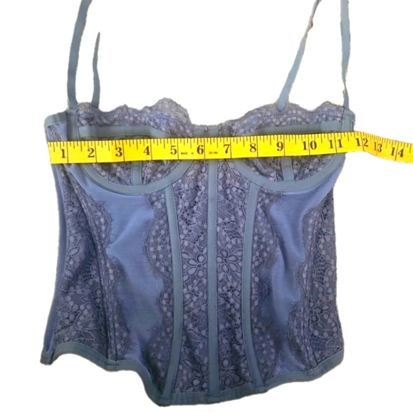 Urban Outfitters Out From Under Modern Love Corset In Periwinkle Blue S - Picture 10 of 11
